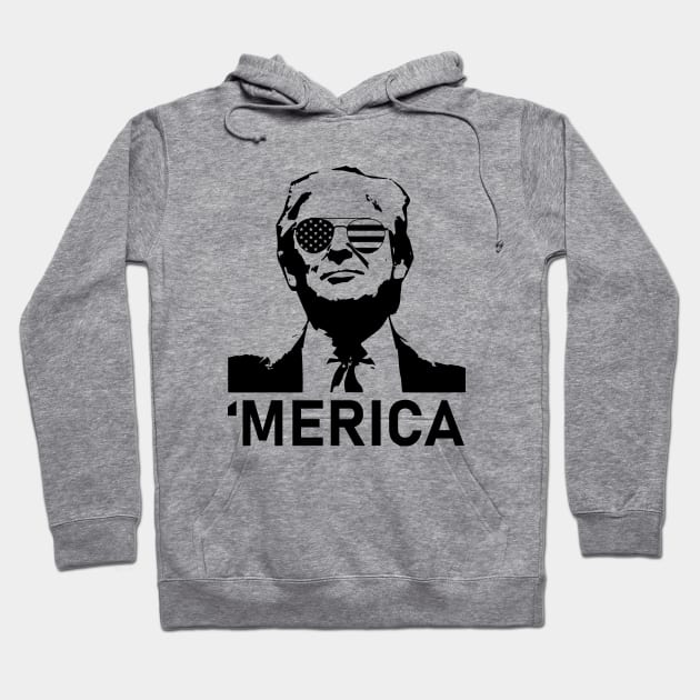 Merica Donald Trump Hoodie by anema